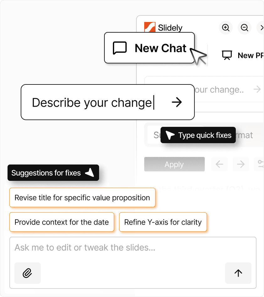 ChatPPT suggestions inside PowerPoint