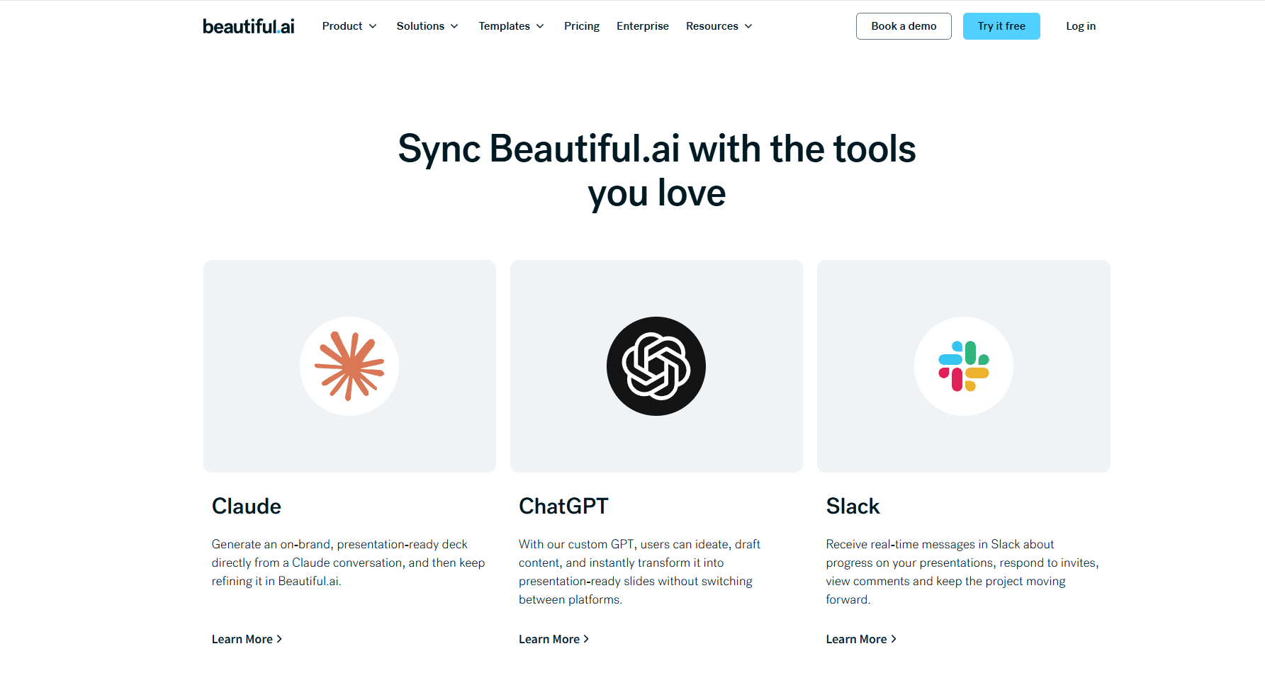 Beautiful.ai MCP connection for AI assistants